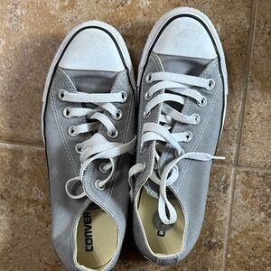 Converse Gray and White Canvas Sneakers